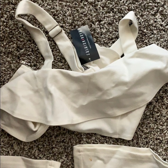 white fashionova 2 piece - Picture 3 of 6